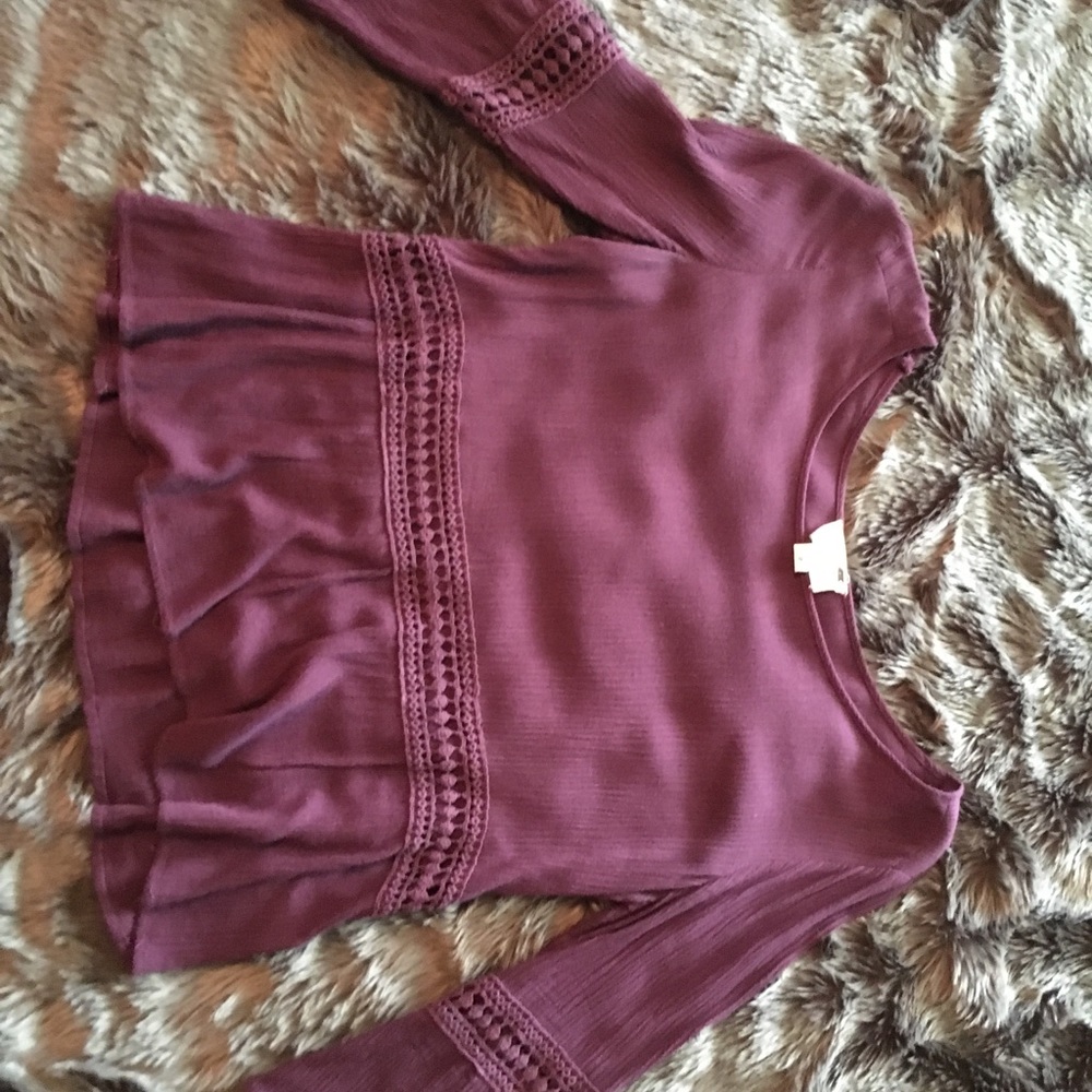 Purple crop top